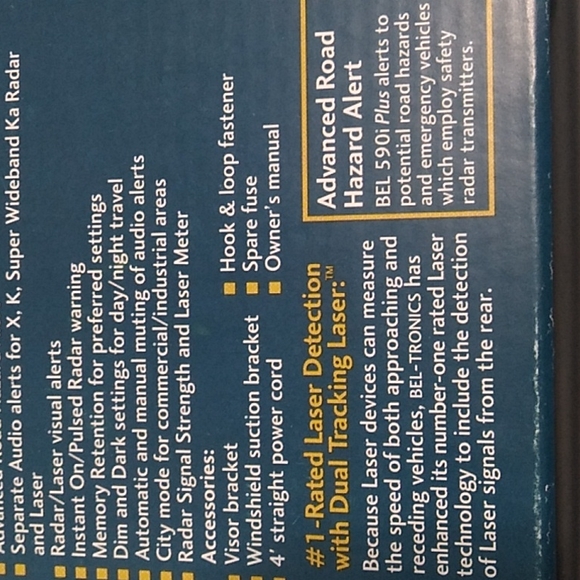 SALE! Used 1X Like New Vintage Bel 590i Pmus Radar Laser Detector RARE - Picture 10 of 14